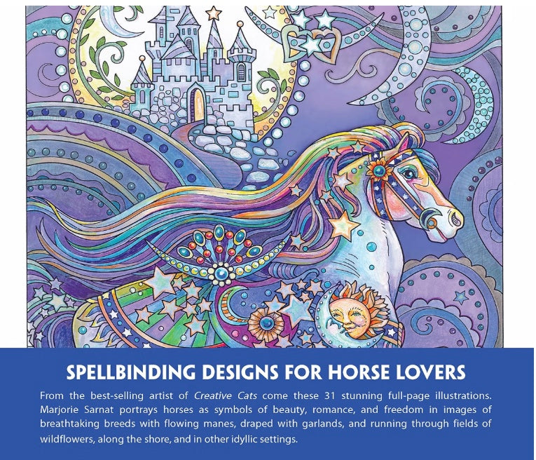 Dream Horses Coloring Book