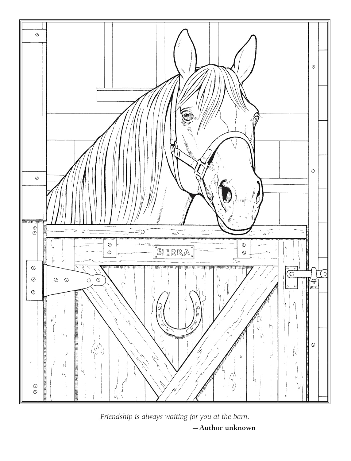 Horse Lovers Coloring Book