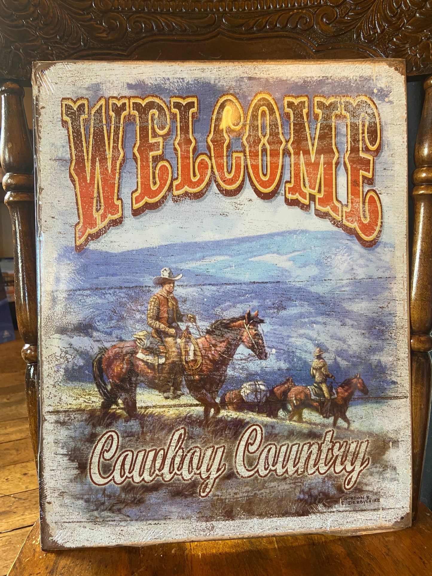 Vintage Western Tin Signs