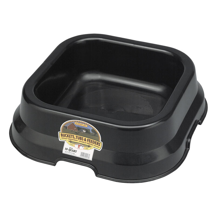LITTLE GIANT Plastic Square Pan Feeder 10qt