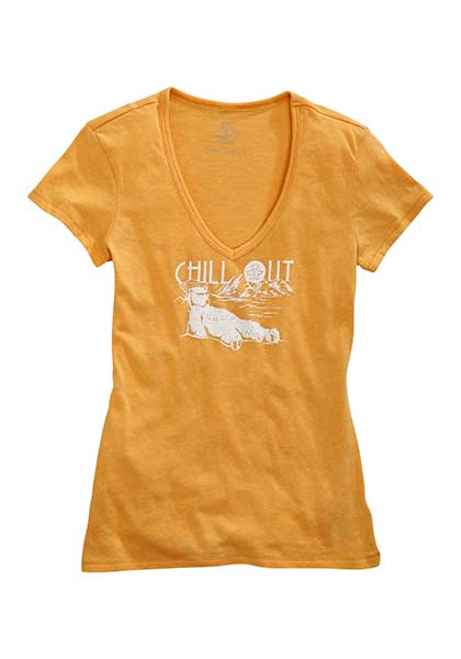 Tin Haul Ladies "Chill Out" Polar Bear Tee