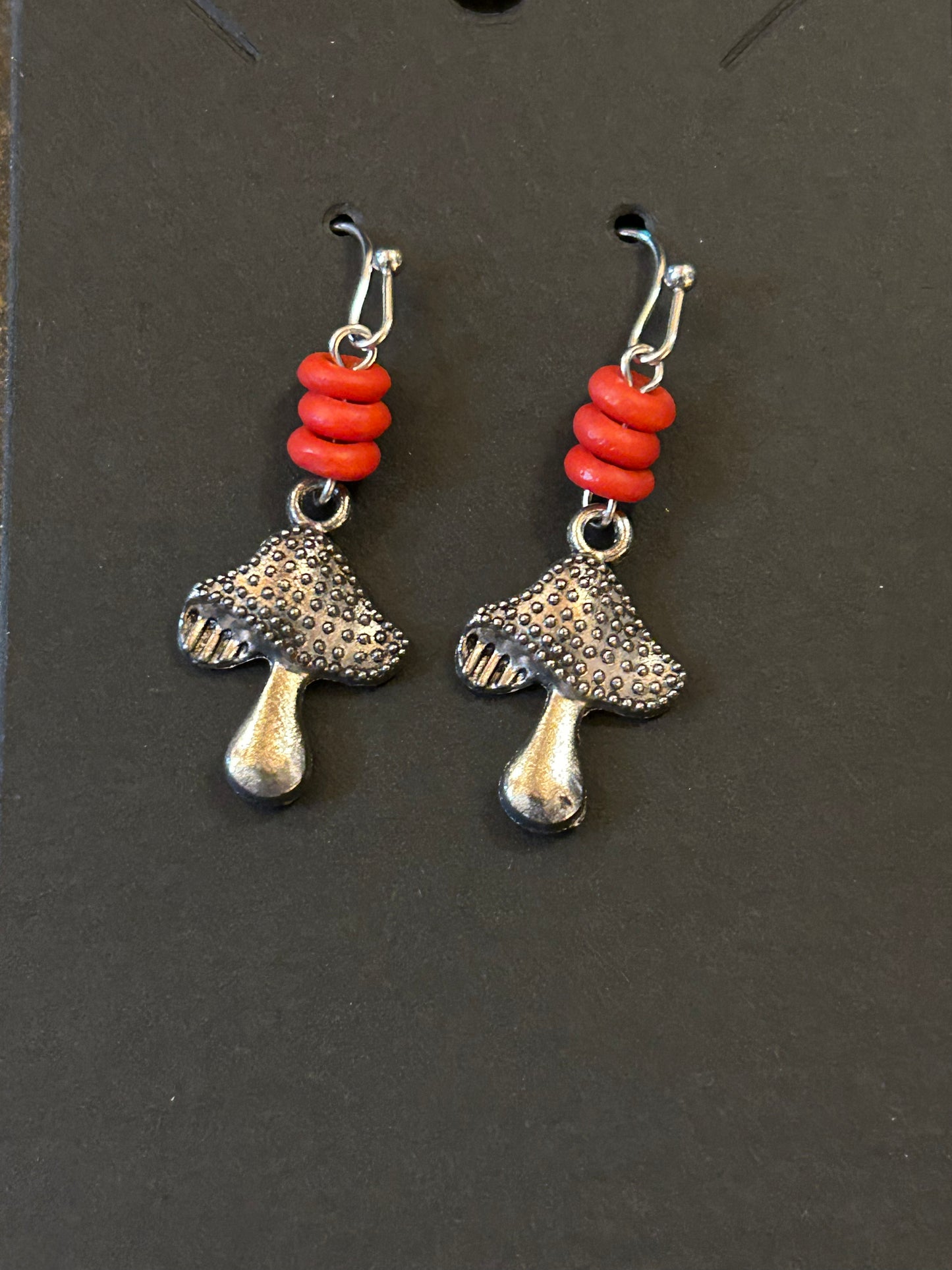 La Plume Noire Stainless Steel Gemstone Earrings