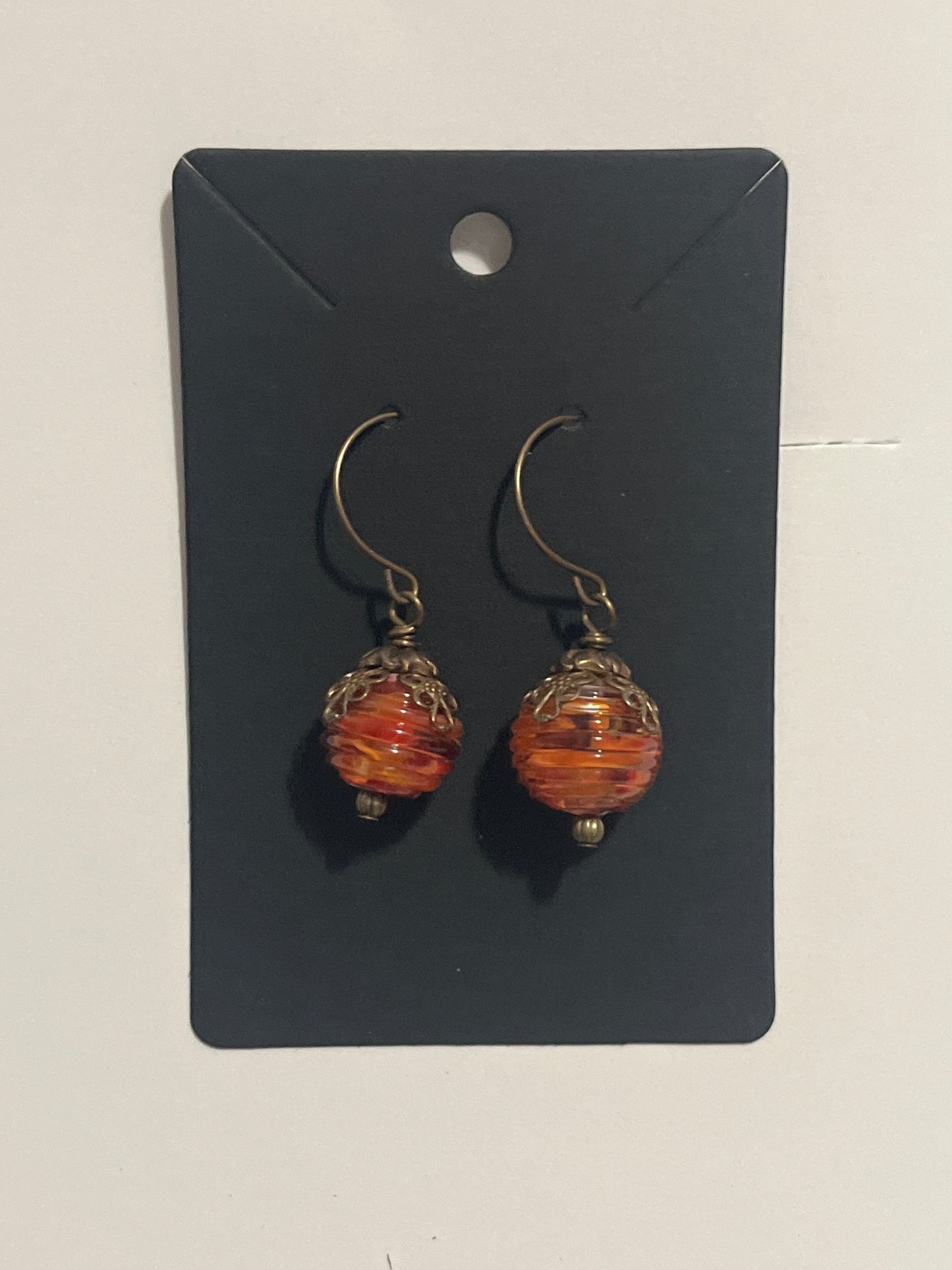 La Plume Noire Lampwork Earrings