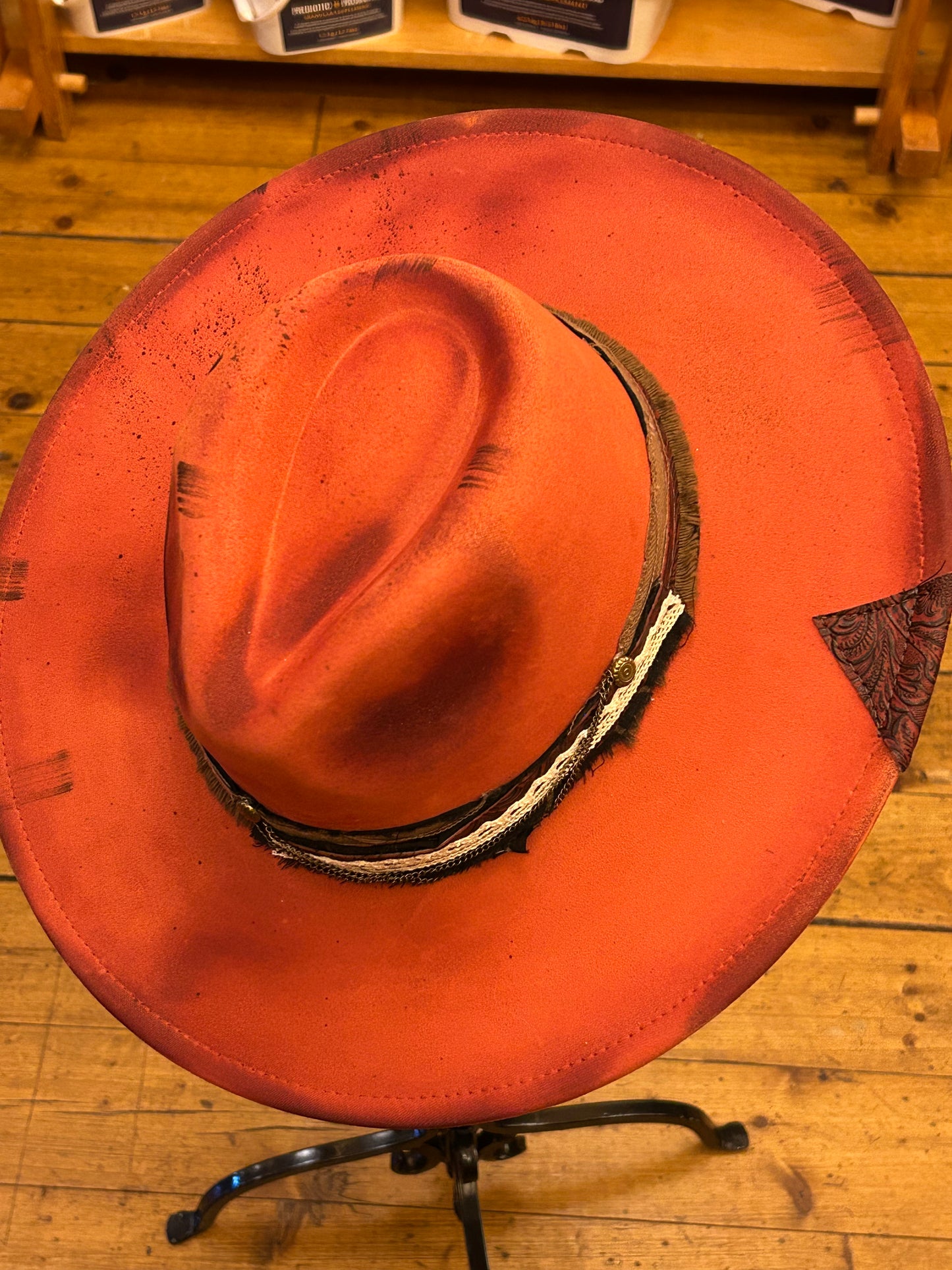 Mane & Feather Pyrography Burned Hats