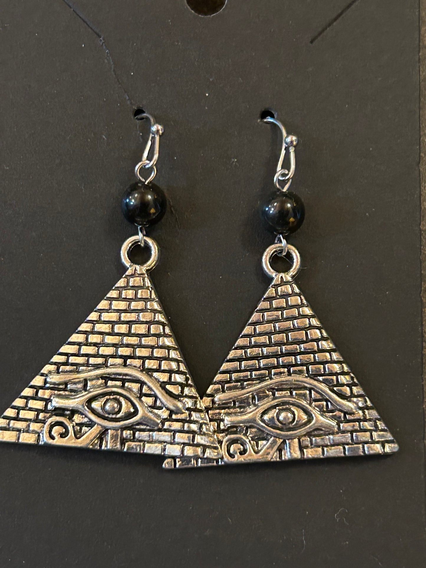 La Plume Noire Stainless Steel Gemstone Earrings