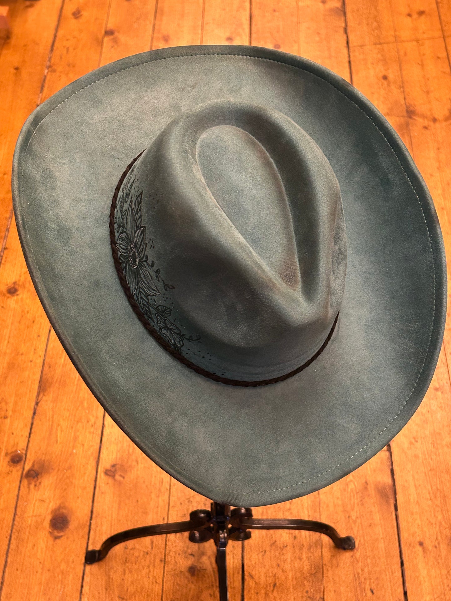 Mane & Feather Pyrography Burned Hats