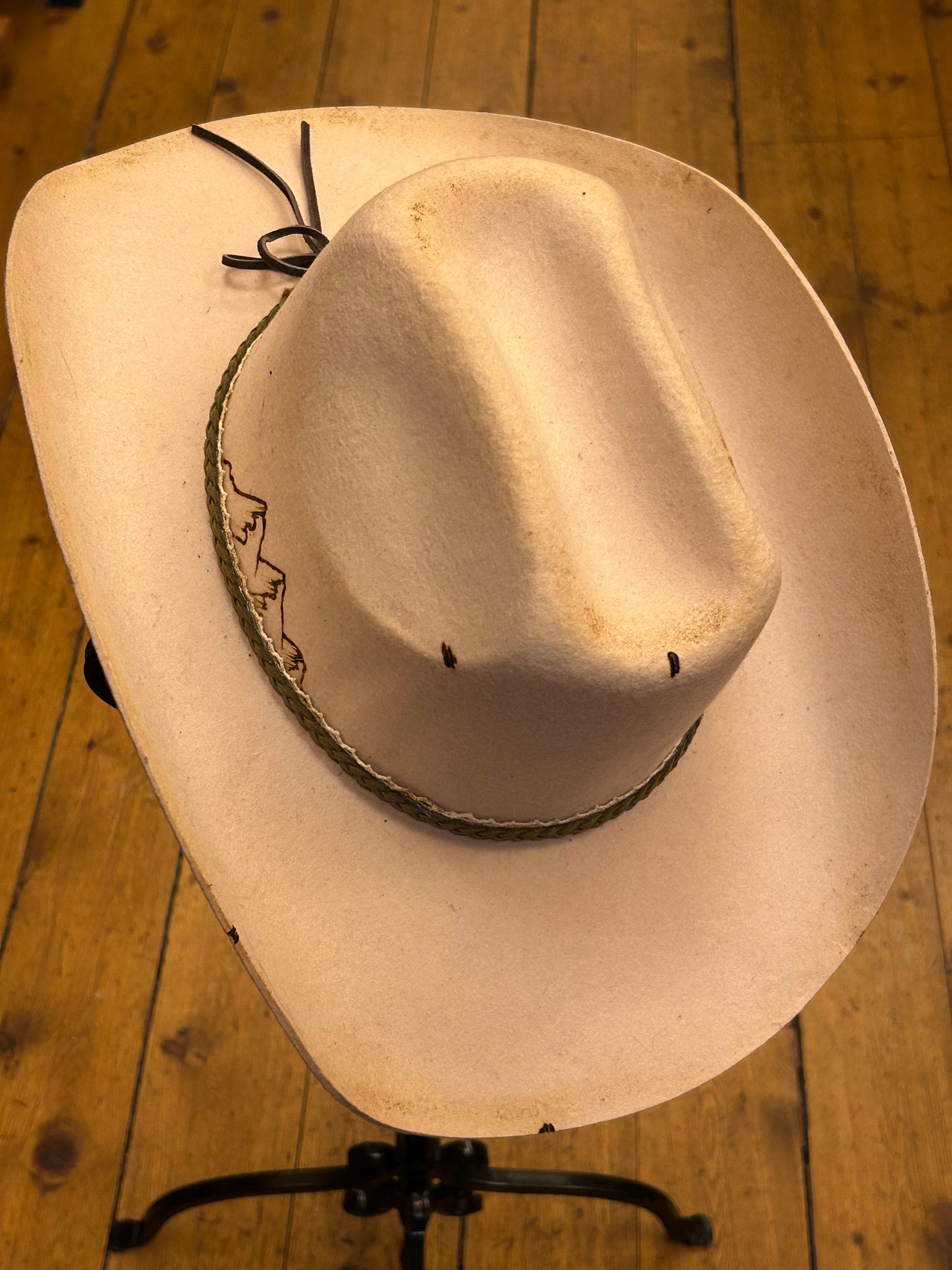 Mane & Feather Pyrography Burned Hats