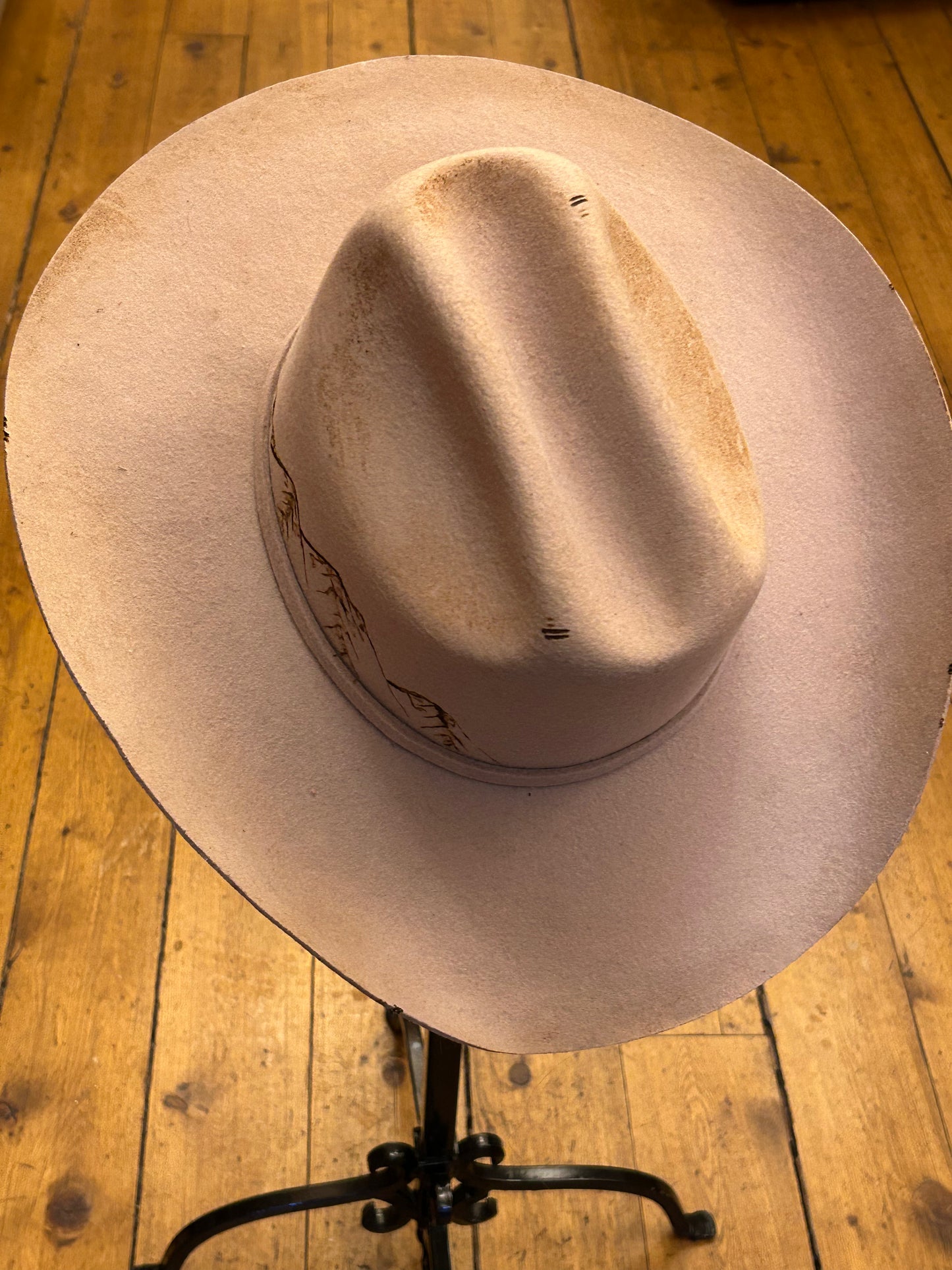 Mane & Feather Pyrography Burned Hats