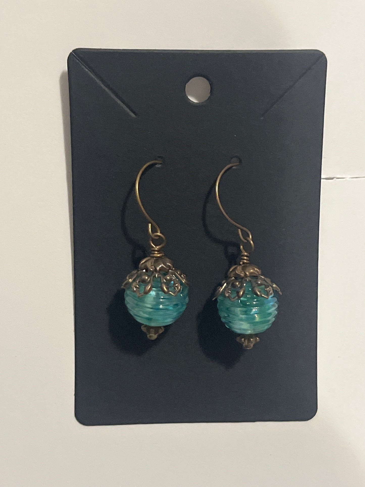 La Plume Noire Lampwork Earrings