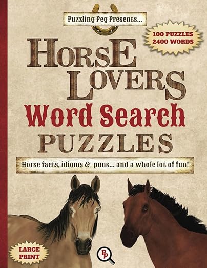 Horse Lovers Word Search Puzzle Book