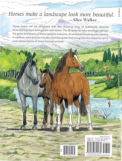 Horse Lovers Coloring Book