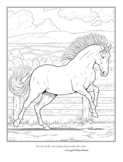 Horse Lovers Coloring Book