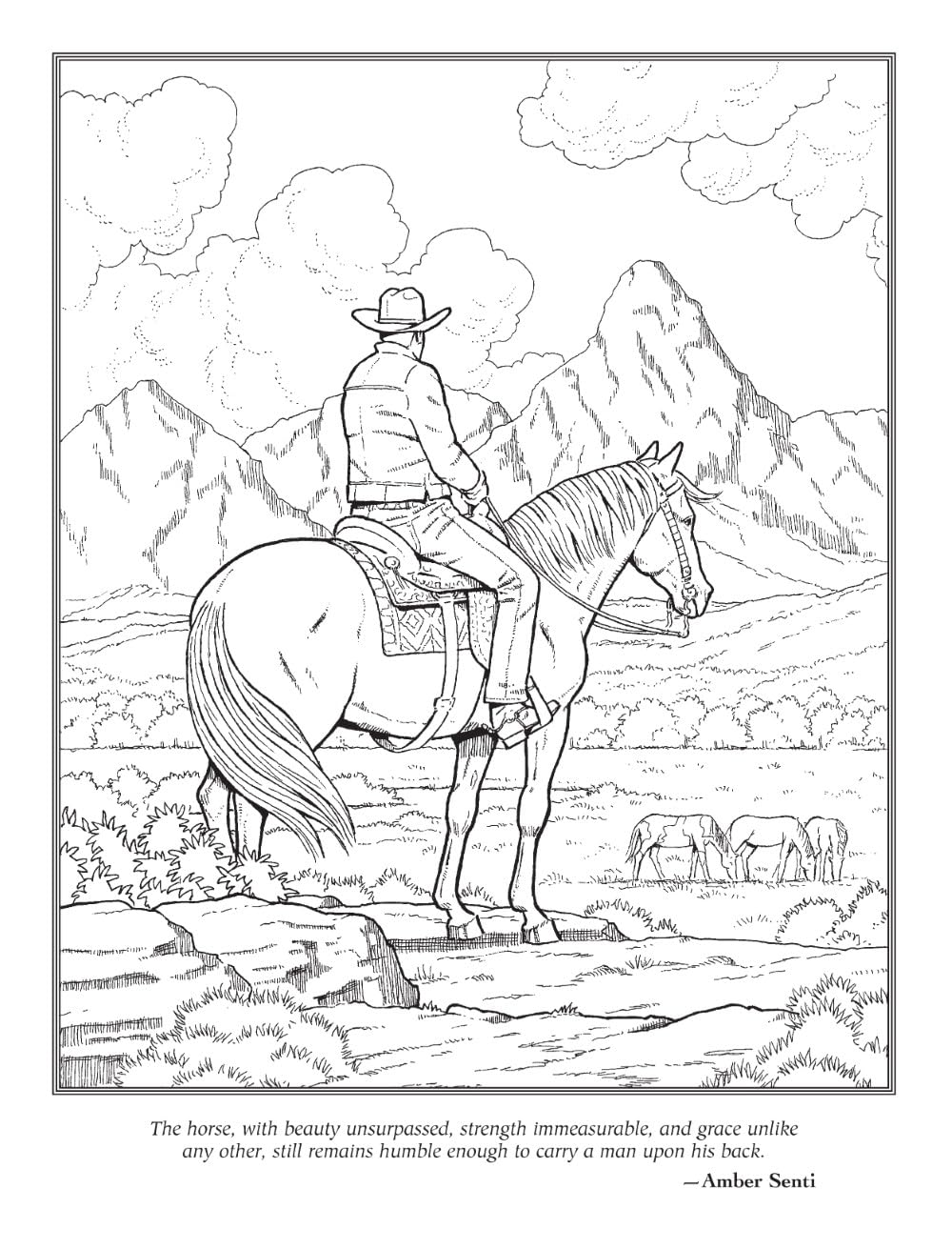 Horse Lovers Coloring Book