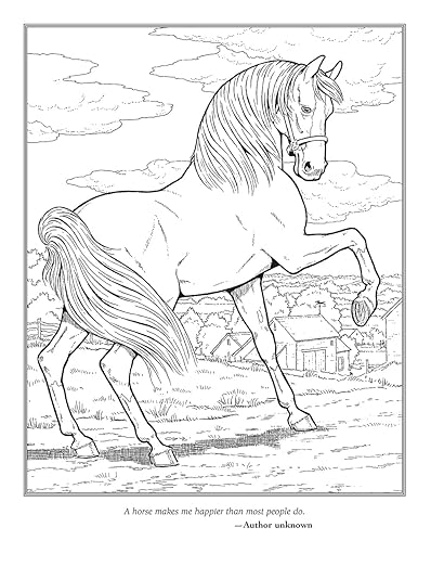 Horse Lovers Coloring Book