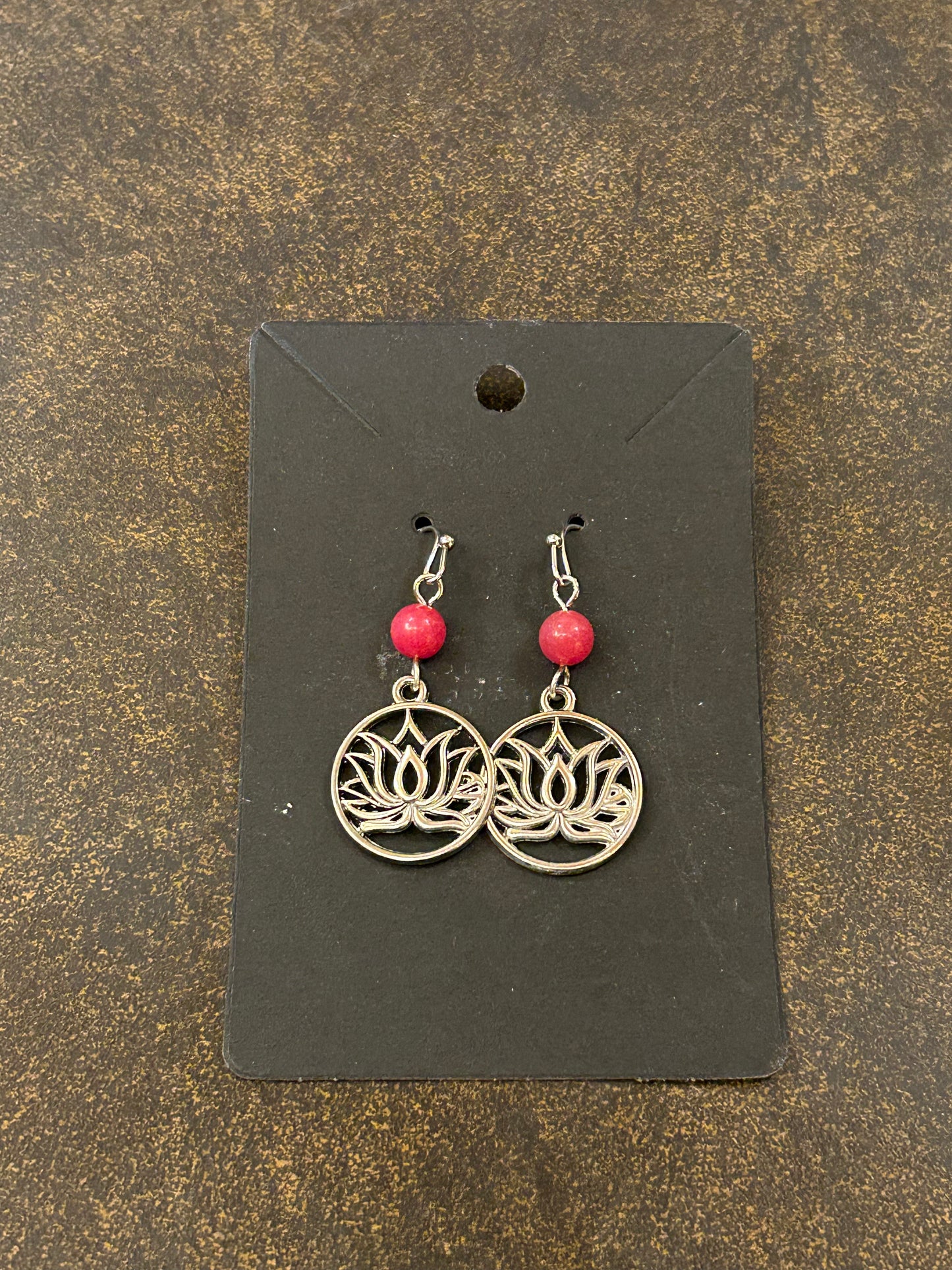 La Plume Noire Stainless Steel Gemstone Earrings