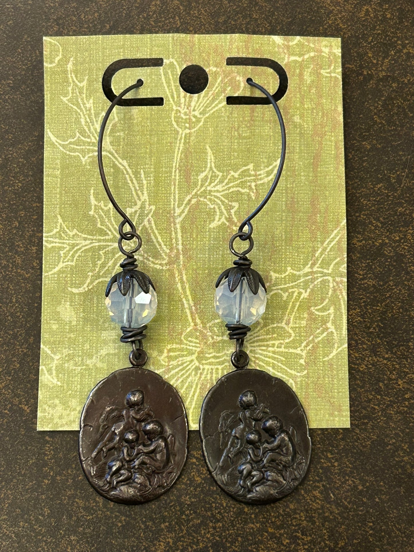La Plume Noire Long Dangle Earrings