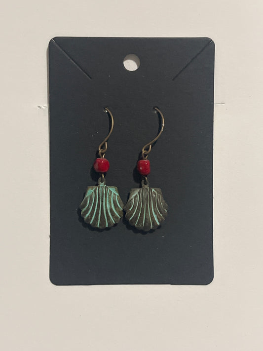 La Plume Noire Verdigris Earrings