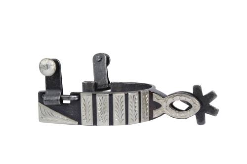 Professional’s Choice Gunmetal & Silver Rowel Spur