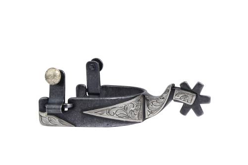 Professional’s Choice Gunmetal & Silver Rowel Spur