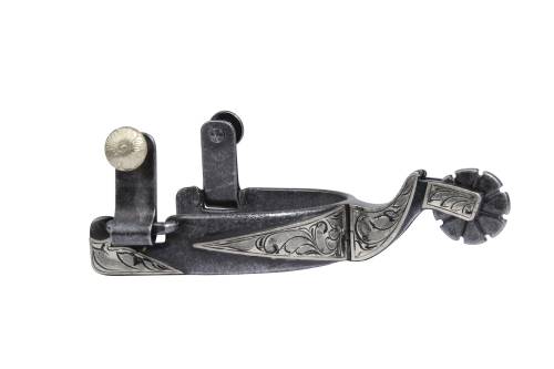 Professional’s Choice Gunmetal & Silver Rowel Spur