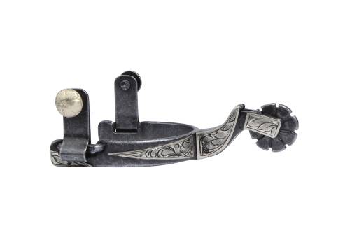 Professional’s Choice Gunmetal & Silver Rowel Spur