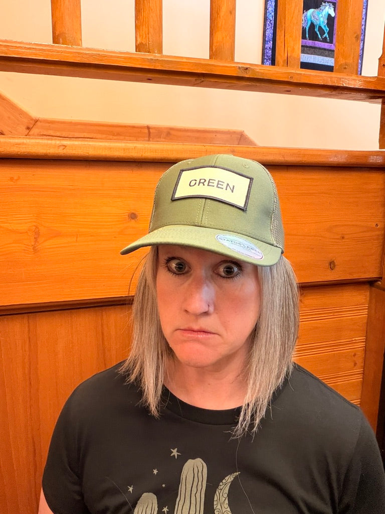 GREEN Hat – Status Label Collection